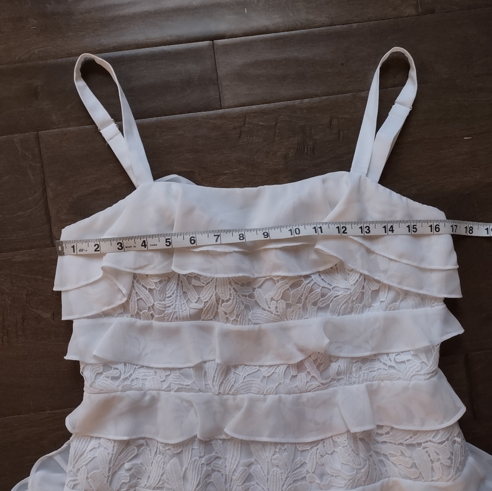 Lilly Pulitzer NWT Olive Dress Lace Ruffle White - Picture 15 of 16